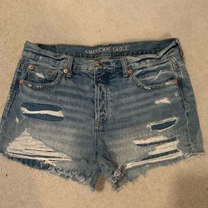 AE midi denim shorts